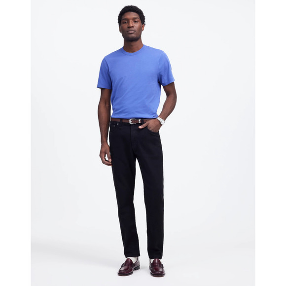 MADEWELL Men's Athletic Slim Jeans 35x32 Black Bainhart Wash Coolmax Denim NWT - Picture 2 of 10